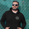 Never Hesitate Round Crest Black Hoodie