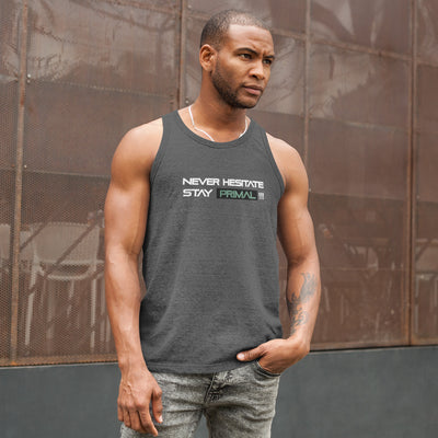 Never Hesitate Asphalt Tank Top