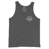 Never Hesitate Round Crest Asphalt Tank Top