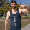 Stay Primal Tank Top - Navy Blue