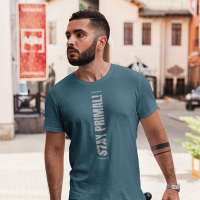 Stay Primal Teal T-shirt