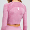 Microcrest Long sleeve Workout Crop-top - Primaledge Fitnesswear