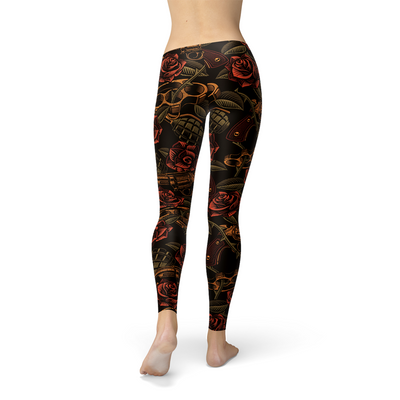 Guns and Roses Leggings - Primaledge Fitnesswear