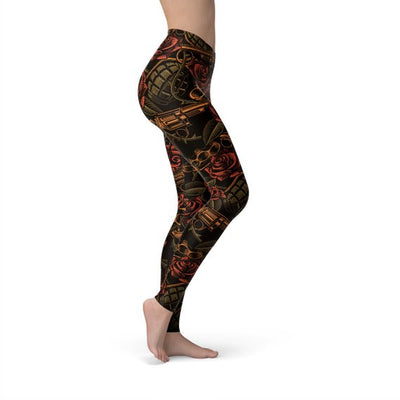 Guns and Roses Leggings - Primaledge Fitnesswear