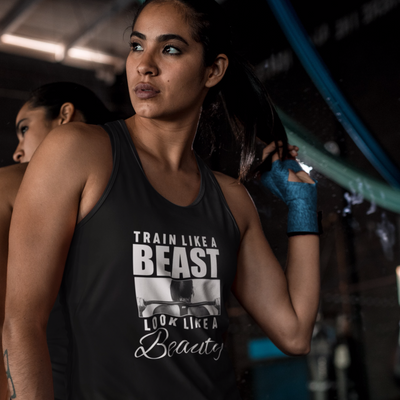 Beautiful Beast Racerback Tank - Primaledge Fitnesswear